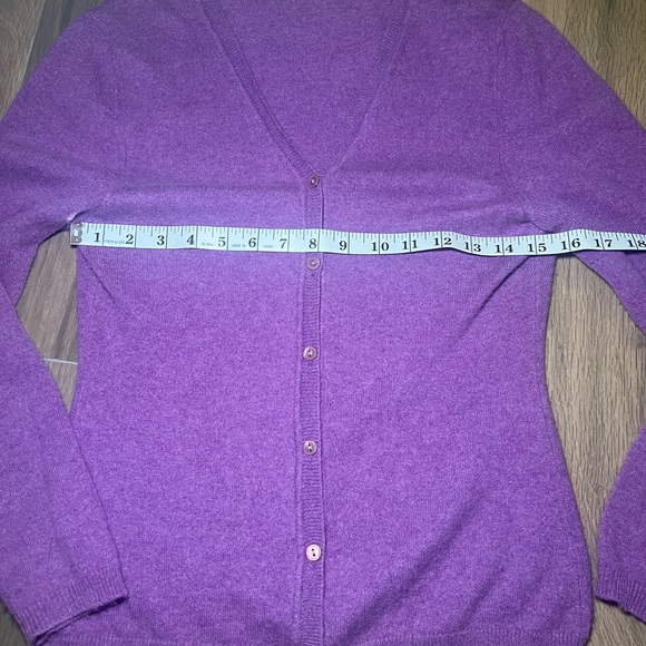 Franco Ziche Cashmere Sweater Sz S/M Purple Long Sleeve 44 - Picture 2 of 5